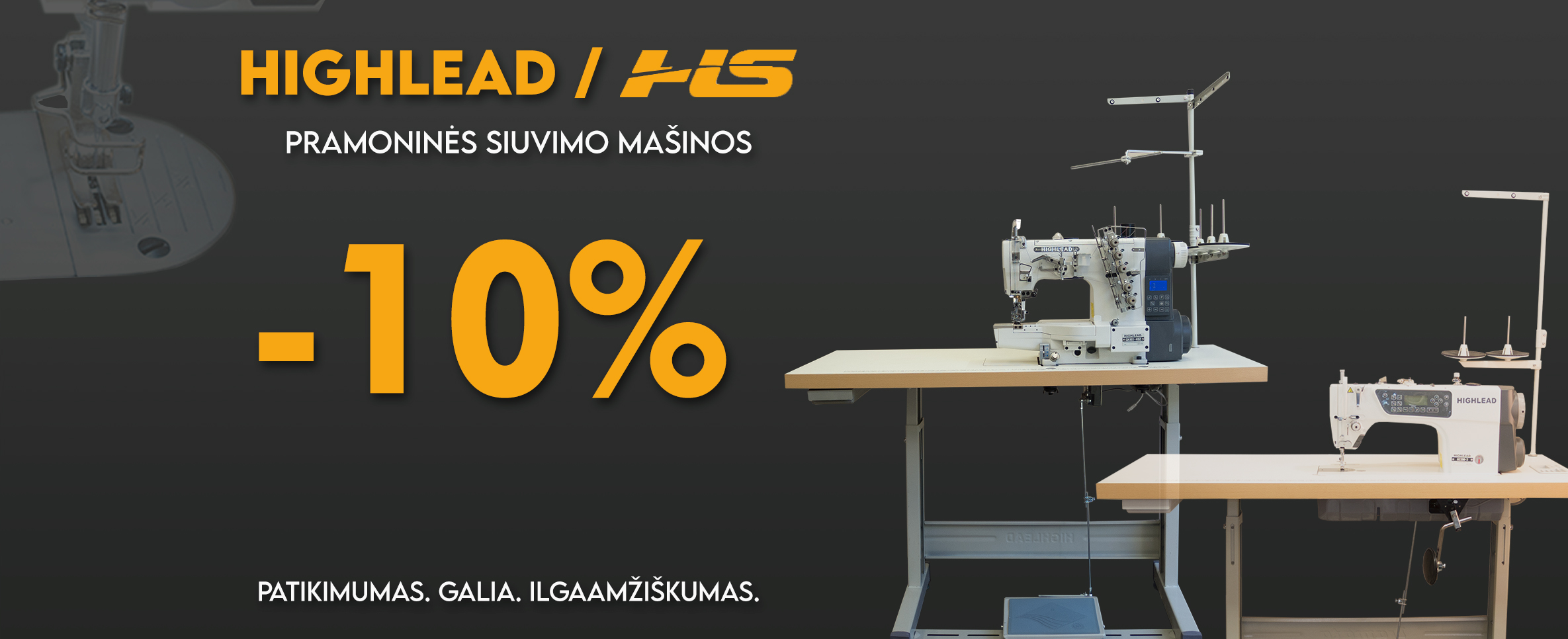 Akcija-nuolaida pramoninems siuvimo masinoms