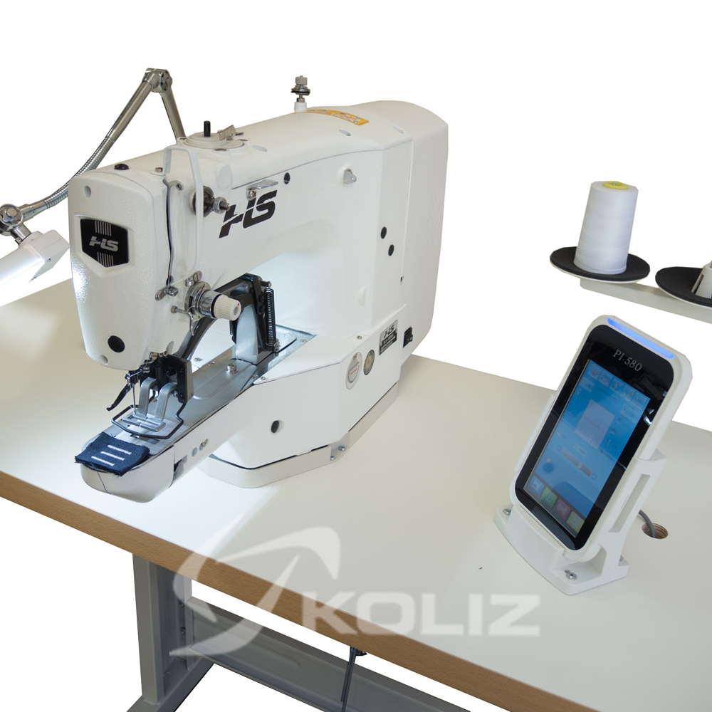 HLS-1900A
Elektroninė įtvirčių siuvimo mašina