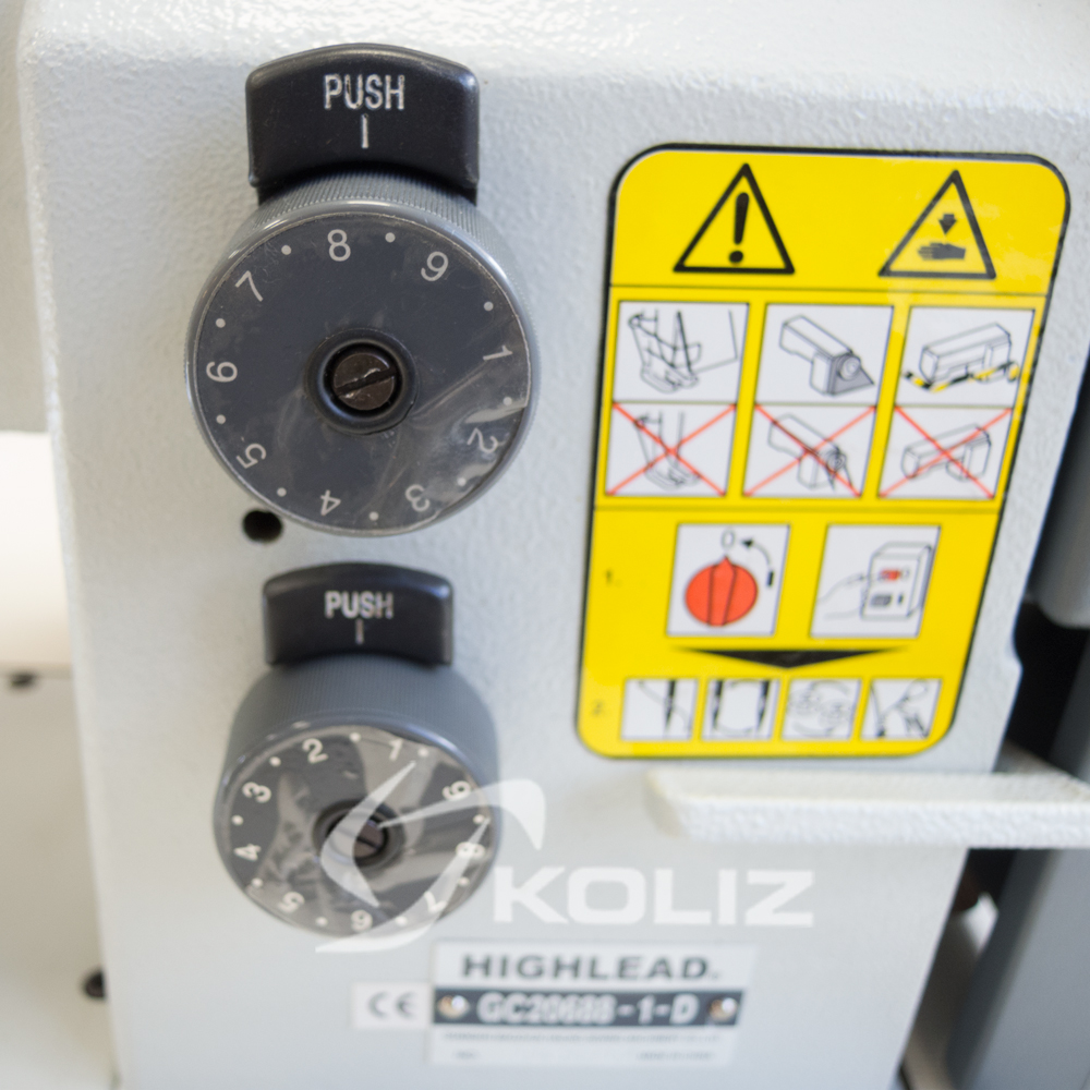HIGHLEAD GC20688-1-D lockstitch machine with compound feed and thread trimmer - Image 7